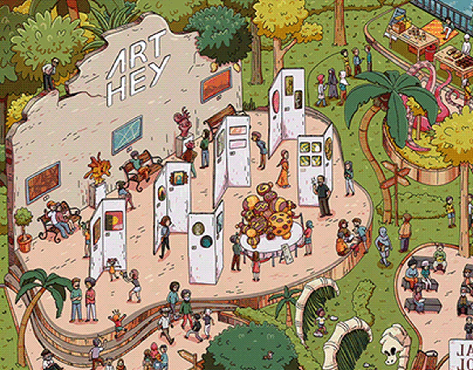 Art Hey 6 Alir search-and-find key visual illustration